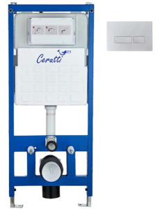 Инсталляция для унитаза Cerutti CR555 с кнопкой CR02WH