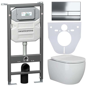 Комплект инсталляции 4 в 1 CeramicaNova Play CN3001-1002CH-1000