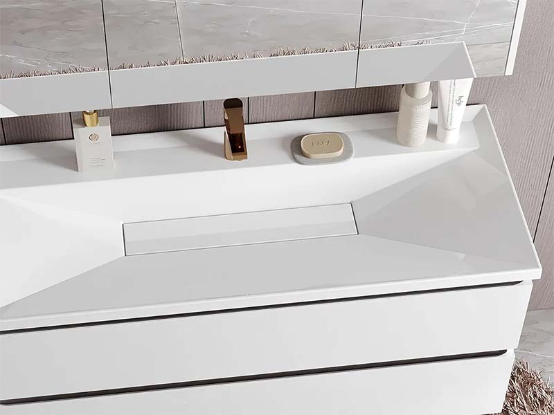 Умывальник Belux Фаворит 1200 белый матовый Solid Surface