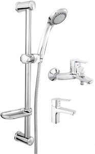 Набор смесителей Rubineta Uno-10 + Uno-18 + Varianta-Delta 625025