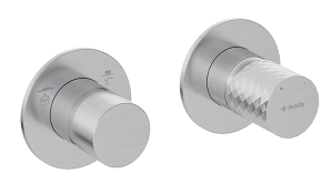 Смеситель встраиваемый Deante Silia Hexa Steel BHS F46P (2 функции)