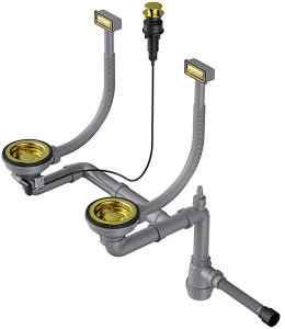 Сифон для мойки Omoikiri WK-2-LG-A