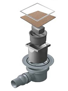 Душевой трап Pestan Confluo Dry 1 Ceramic with flange под плитку