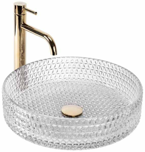 Умывальник Rea Cristal 39 Transparent U0284