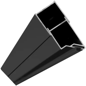 Расширительный профиль Molier Black REA-K6395 для душевых кабин и дверей