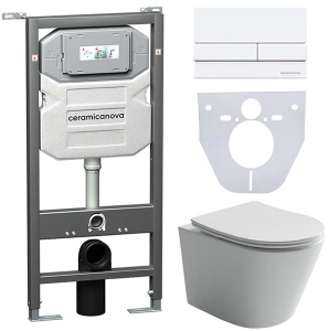 Комплект инсталляции 4 в 1 CeramicaNova Balearica CN6000-1002W-1000