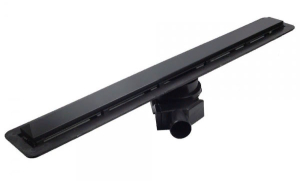 Душевой трап Pestan Confluo Frameless Line Black Glass 2 в 1 (хром + черное стекло)