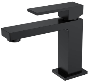 Смеситель для умывальника Boheme Qubic Matt Black 471-B