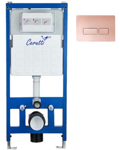 Инсталляция для унитаза Cerutti CR555 с кнопкой CR02RG