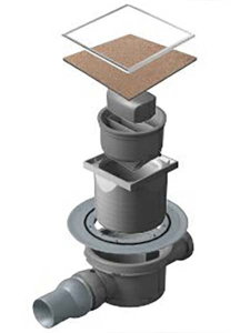 Душевой трап Pestan Confluo Dry 2 Ceramic with flange под плитку