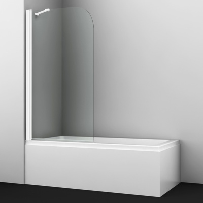 Душевая шторка на ванну Wasserkraft Leine 35P01-80WHITE Fixed