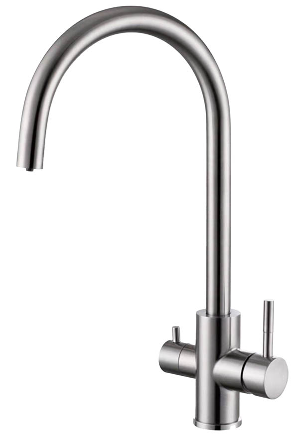 Смеситель для кухонной мойки Oliveeka OL-458022-BN с подключением к фильтру воды
