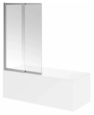 Душевая шторка на ванну Kerama Marazzi Vetro VE.100.BSD.CR