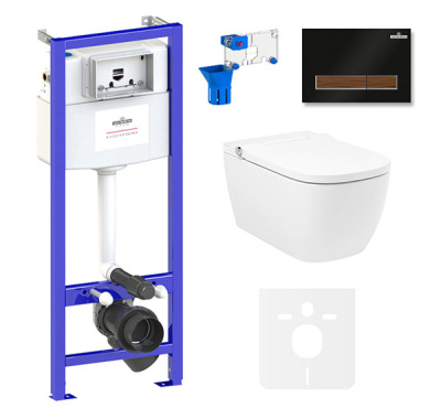 Комплект инсталляции 7 в 1 Lavinia Boho Relfix Smart V-Clean 87561133 / 87561134