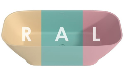 Ванна из искусственного камня Whitecross Clover RAL матовый Solid Surface