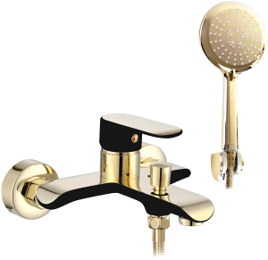 Смеситель для ванны Rea Bloom Gold Black REA-B9939