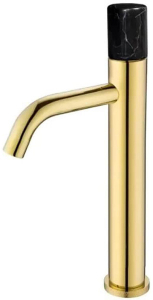 Смеситель для умывальника Boheme Stick 122-G-MR-B Gold Black
