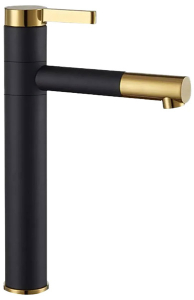 Смеситель для умывальника Rea Smart Black Gold REA-B7402