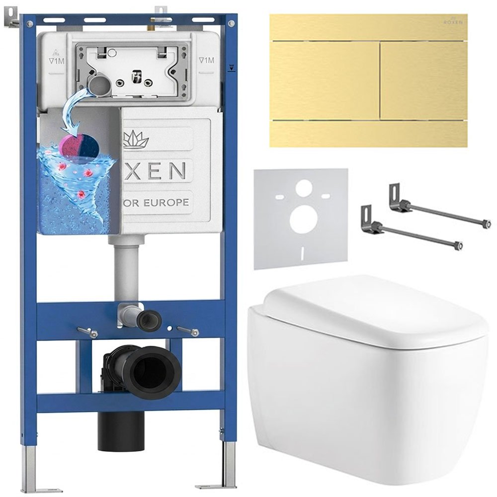 Комплект инсталляции 6 в 1 Roxen StounFix Dual Fresh 868651 с аромадозатором