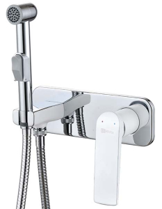 Смеситель встраиваемый Lemark Allegro LM5919CW с гигиеническим душем