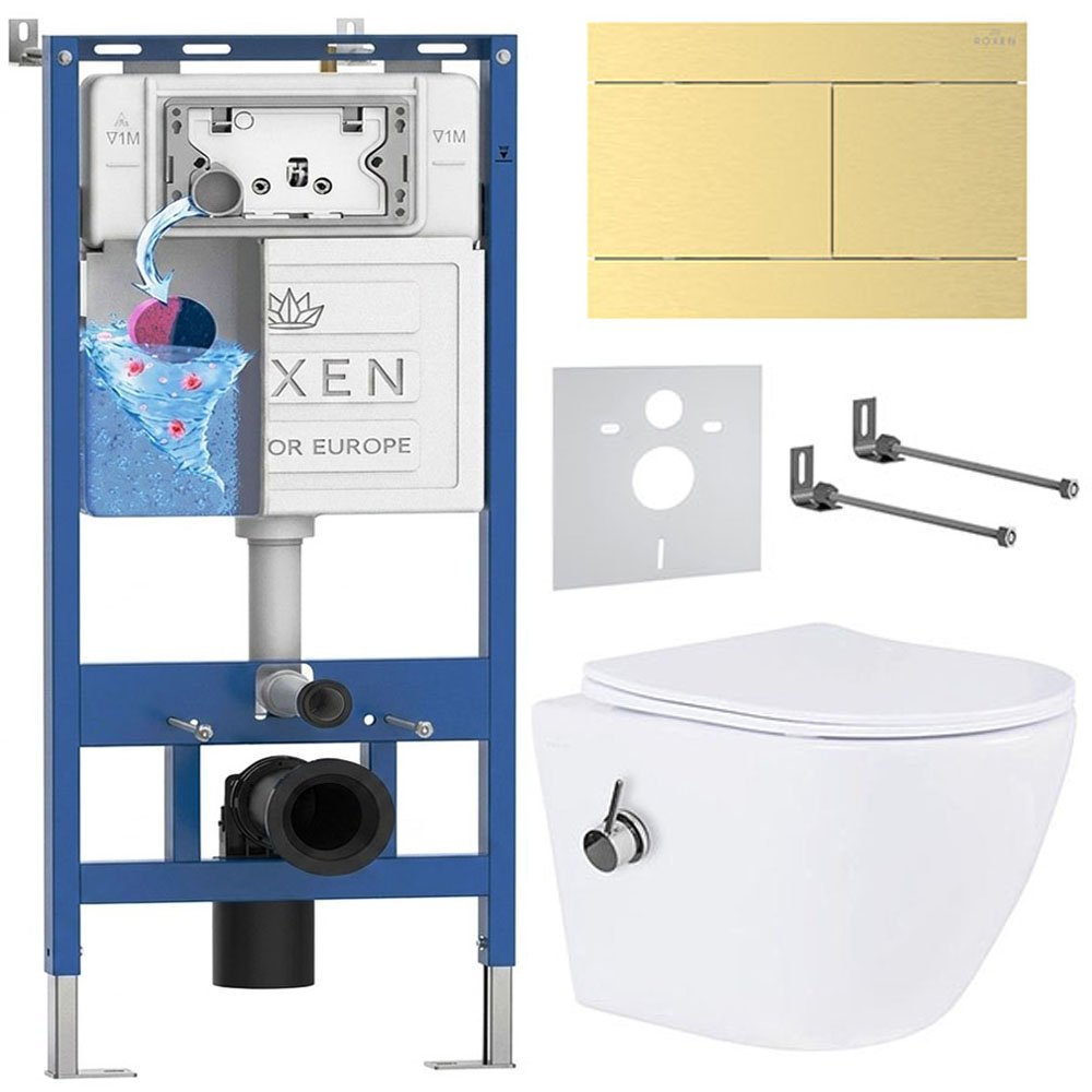 Комплект инсталляции 6 в 1 Roxen StounFix Dual Fresh 868652 с аромадозатором