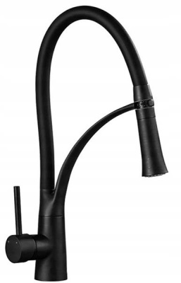 Смеситель для кухонной мойки Rea Gaspar Black REA-B0233 / Gaspar Gold/Black REA-B1019