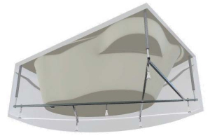 Каркас для ванны Marka One Catania 160х110
