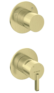 Смеситель встраиваемый Deante Silia Gold BR BQS R44P (2 функции)