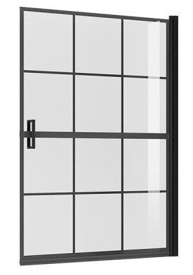 Душевая шторка на ванну Niagara Nova NG-08-90BLACK / NG-08-10BLACK