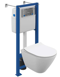 Комплект инсталляции Cersanit Vector с унитазом City Smart CO DPL EO Slim / 64917