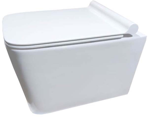 Подвесной унитаз Cerutti Maiella Aria MW CT9164 / Maiella Aria CT7402 безободковый с крышкой SoftClose