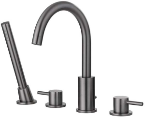 Смеситель на борт ванны Abber Wasser Kreis AF8113NG на 4 отверстия