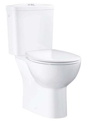 Напольный унитаз Grohe Bau 39349000 безободковый с крышкой Soft Close