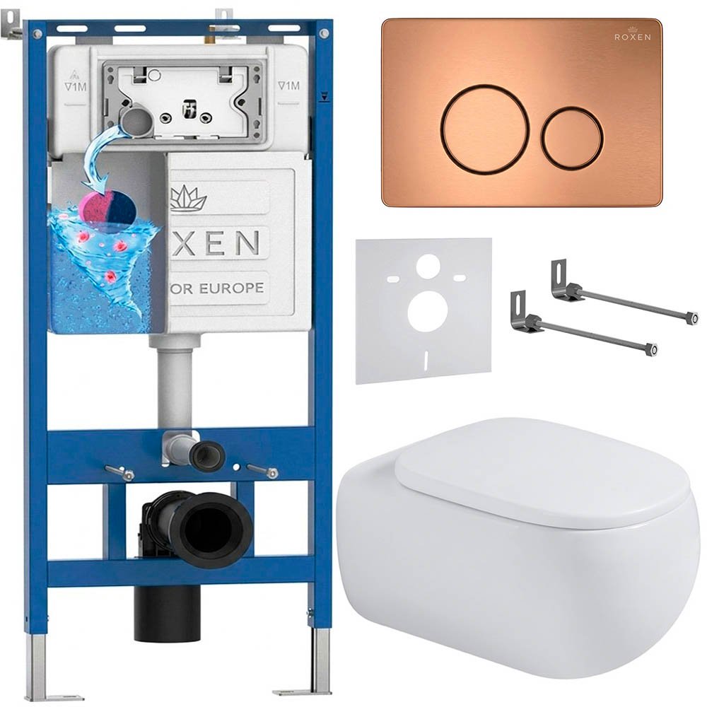 Комплект инсталляции 6 в 1 Roxen StounFix Dual Fresh 967324 с аромадозатором