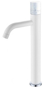 Смеситель для умывальника Boheme Stick 122-W-MR-W White