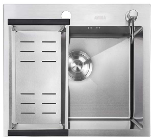Кухонная мойка Avina HM5050 с коландером и дозатором