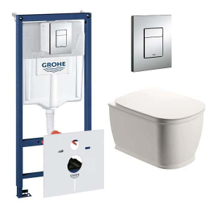 Комплект инсталляции Grohe Rapid SL 38775001 с подвесным унитазом Lavinia Boho Bell Pro Rimless