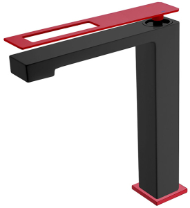 Смеситель для умывальника Boheme Q 142-BR Black Red