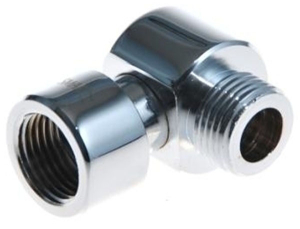Комплект угловых американок 3/4"х1/2" Г/Ш хром