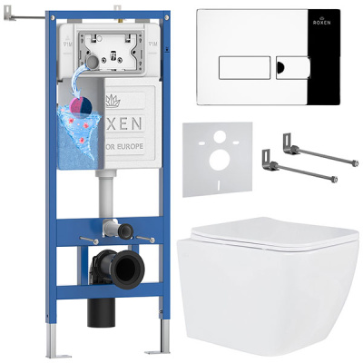 Комплект инсталляции 6 в 1 Roxen StounFix Dual Fresh 592045 с аромадозатором