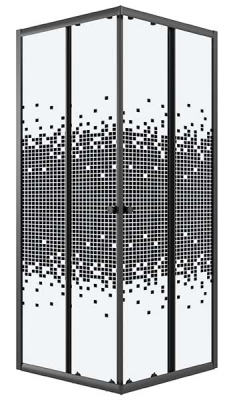 Душевой уголок Niagara Eco NG-1008-14Q / NG-1009-14Q / NG-1010-14Q Black