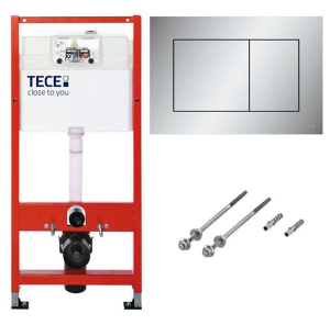 Система инсталляции для унитаза TECEbase kit 9400401 с кнопкой Tecenow 9240402