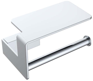 Держатель для туалетной бумаги Boheme Q Chrome 10941-CR с полкой для телефона