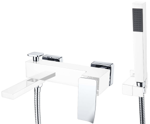 Смеситель для ванны Boheme Q 143-WCR.2 White Chrome