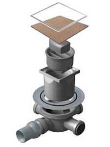 Душевой трап Pestan Confluo Dry 3 Ceramic with flange под плитку