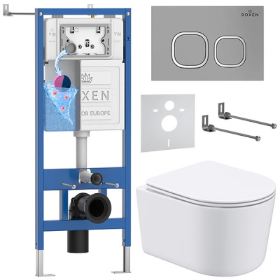 Комплект инсталляции 6 в 1 Roxen StounFix Dual Fresh 919136 с аромадозатором