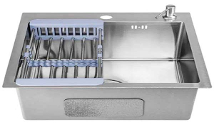 Кухонная мойка Axus LS-6548 с коландером и дозатором