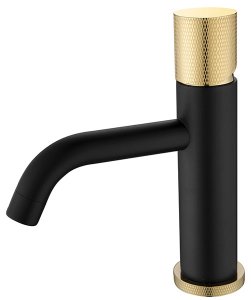 Смеситель для умывальника Boheme Stick 121-BG.2 Black Touch Gold