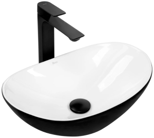 Умывальник Rea Royal Mini Black White U0538