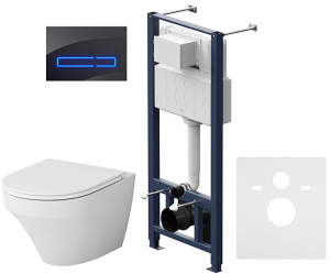 Комплект инсталляции AM.PM Pro IS450A38.501700 с кнопкой Touchless Pro и подвесным унитазом Inspire FlashClean